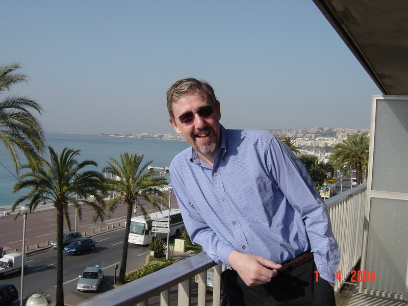 david on balcony