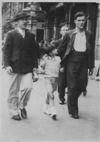 Pop Rockliffe with Uncle Bob and young David Rockliffe