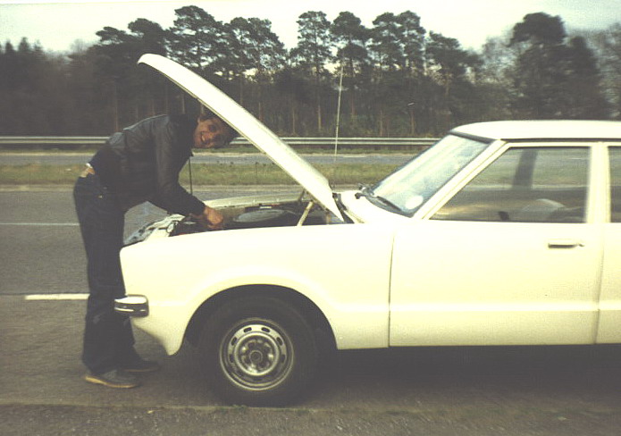 White Ford Cortina L
